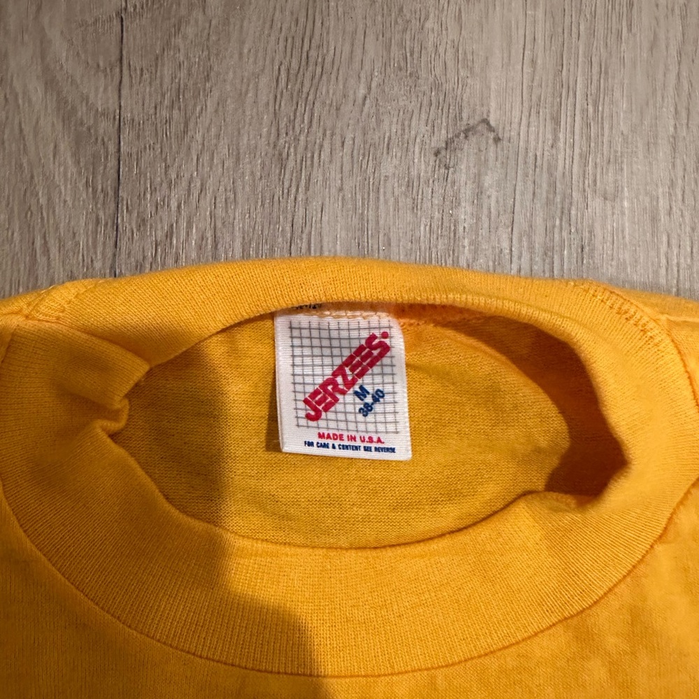 Jerzees Yellow Graphic Tee - Short Sleeve - Picture 4 of 6